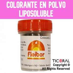 F.COLORANTE POLVO LIPOSOLUBLE ROSA 5GR x 4